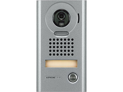 Aiphone JO Series 2-Wire Intercom 1 Button Video Door Station Silver