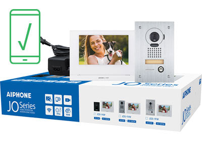 Aiphone JOS-1FW Video Intercom Kit, Flush Mounted Door Station