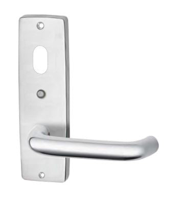 Assa Abloy Lockwood Standard Square End Interior Plate 70 Round Lever Satin Chrome W/Fixing Screw | ASA1920/70SC | CCTVMASTERS.COM.AU