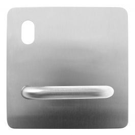 202 Series External Stainless Steel Plate With Cyl Hole, Left Handed Pull Handle