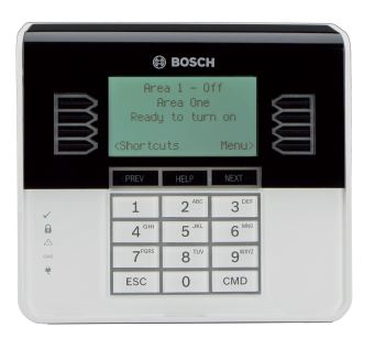 Bosh ATM-Style LCD alpha-numeric G series keypad black/white