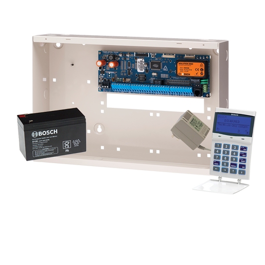 Bosch Alarm Kit, Bosch Kit – CC610GW Solution 6000 PCB + White Graphic Keypad+Metal Enclosure+TF008-B P/SUP