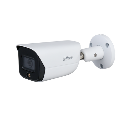 Dahua Camera, 4MP Full-color, Fixed-focal Warm LED Bullet WizSense Network Camera - CCTVMasters.com.au