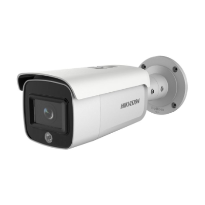 Hikvision 4MP Outdoor Acusense Bullet Camera, IR, Built-in Speaker, White LED, 2.8mm