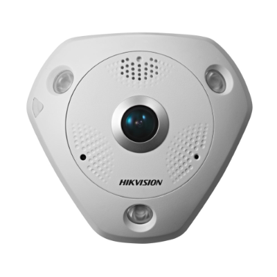 Hikvision 12MP Indoor Fisheye Camera, DWDR, 15 IR, Virtual PTZ, Mic, 1.98mm