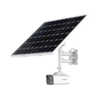 Hikvision 2XS6AG1LC322, 8MP ColorVu Bullet Solar Power 4G Camera, 80W Panel, No Battery