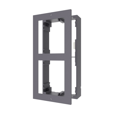 Hikvision 2nd Gen Intercom Double Gang Housing, Surface Mount, Stainless Steel