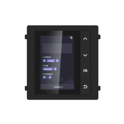 Hikvision KD-DIS, 2nd Gen. Intercom, Door Station Name Scroll Module display module contact list LCD screen