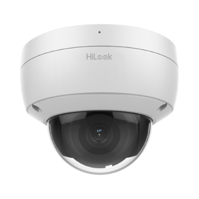 HiLook 6MP Outdoor Dome Camera, H.265, 30m IR, Mic, IP67, 2.8mm