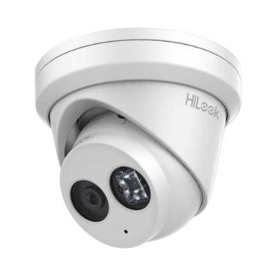 HiLook 6MP IntelliSense Outdoor Turret Camera, H.265, 30m IR, Mic, IP67, 2.8mm