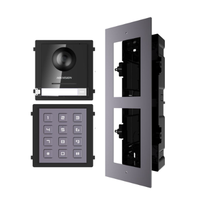 Hikvision 2 Button Module Hikvision 2nd Gen IP Intercom Kit, Door Station, Keypad Module & Flush