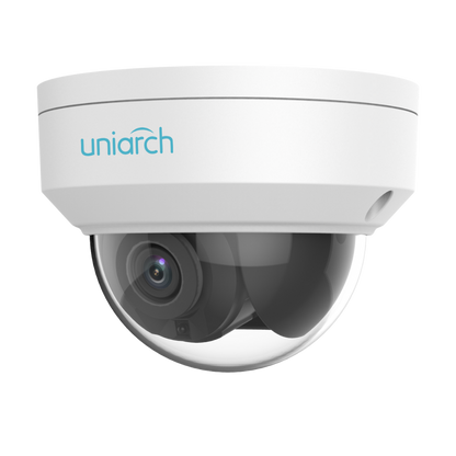 Uniarch 6MP Starlight Fixed Vandal Dome Network Camera, Powered by Uniview 2.8mm fixed lens