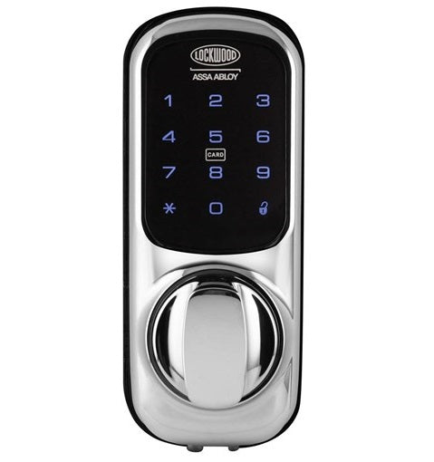 Touch Chrome, 60mm Backset, Touch Screen Keypad, Weather Resistant