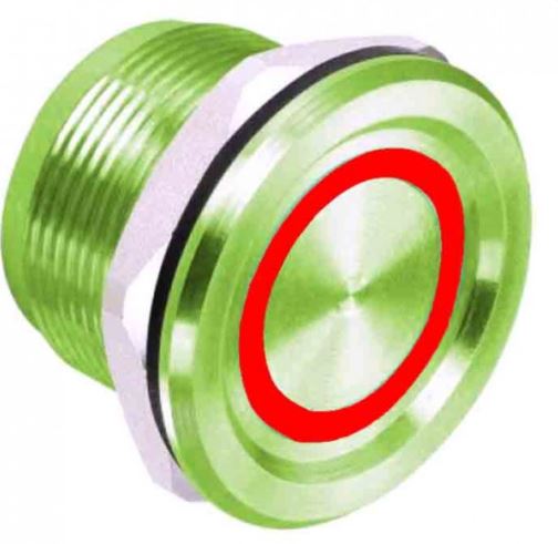 Rosslare Piezo Switch Ring Green W/ Green/Red Backlight