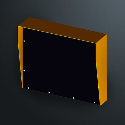 Rain Hood Yell 10mm Polyethel. Ecoboard mounting panel | SDCSERH3643Y | CCTVMASTERS.COM.AU