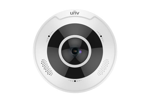 UNV IPC868ER-VF18-B, Pro series IP camera Panoramic 8MP/4K Fisheye 1.8mm IR PoE
