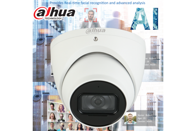 Dahua Smart AI 4MP Starlight+ IP Turret Camera, Fixed 2.8mm - CCTVMasters.com.au