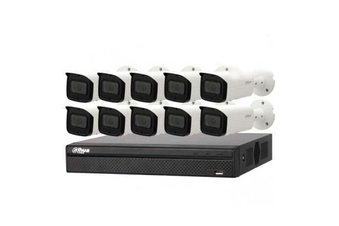 Dahua Camera, 10 x 8MP Bullet Camera Motorized Kit with 16CH NVR+ 3TB HDD - CCTVMasters.com.au